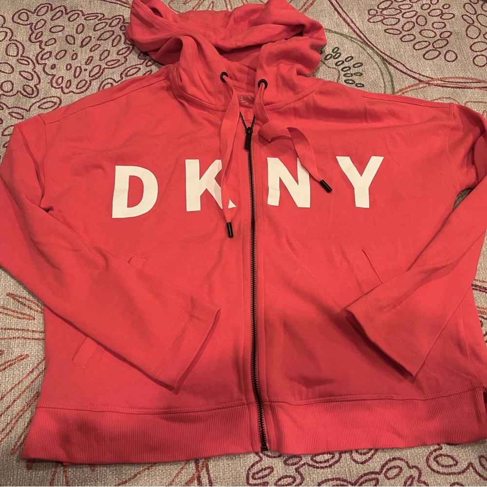 New DKNY sports hooded jacket XS
